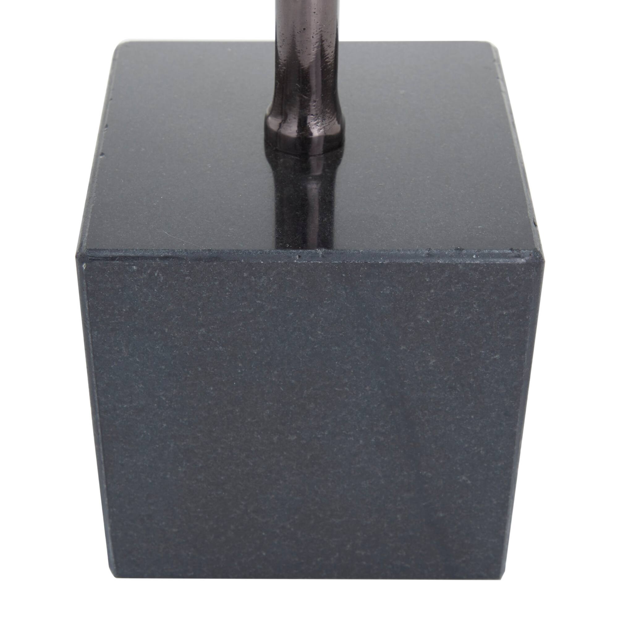 CosmoLiving by Cosmopolitan Black Marble Contemporary Sculpture, 24" x 21"